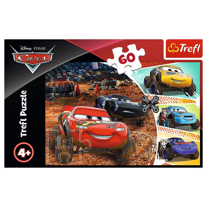 Puzzle 60 zygzak mcqueen z przyjaciółmi cars 3