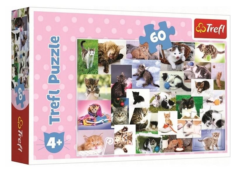 PUZZLE 60 Koci świat /Trefl 17332