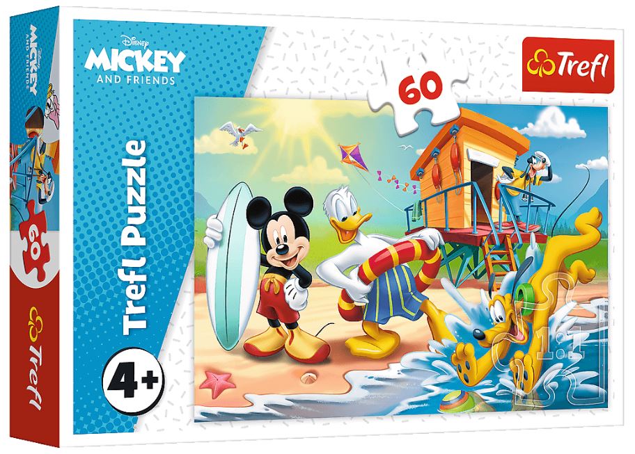 Puzzle 60 ciekawy dzień mikiego i przyjaciół