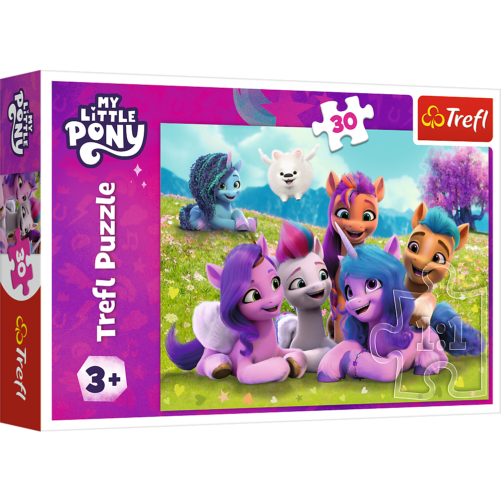 Puzzle 30 elementów przyjacielskie kucyki pony