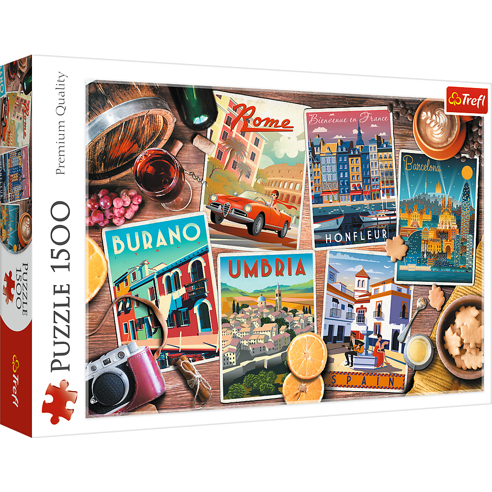 PUZZLE 1500 Podróże po Europie 26199