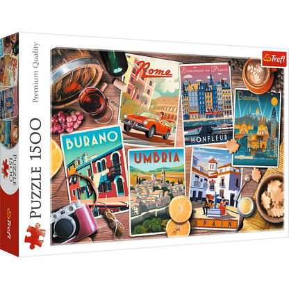 PUZZLE 1500 Podróże po Europie 26199