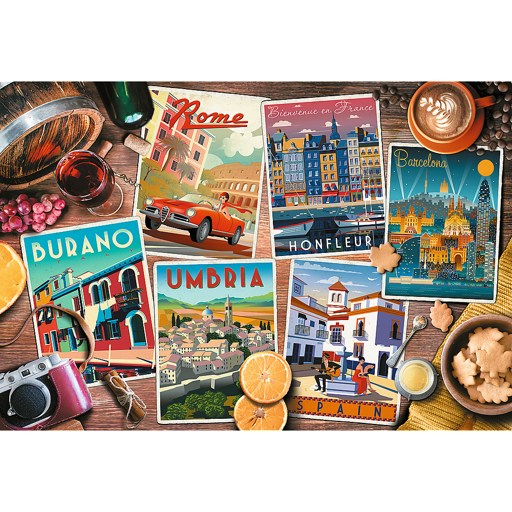 PUZZLE 1500 Podróże po Europie 26199