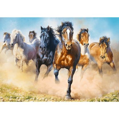 PUZZLE 2000 Galopujące stado koni 27098