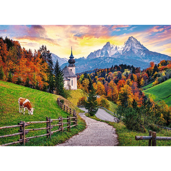 Puzzle 2000 Bawarskie Alpy jesienią