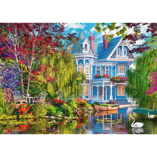 Puzzle 2000 Dom nad jeziorem