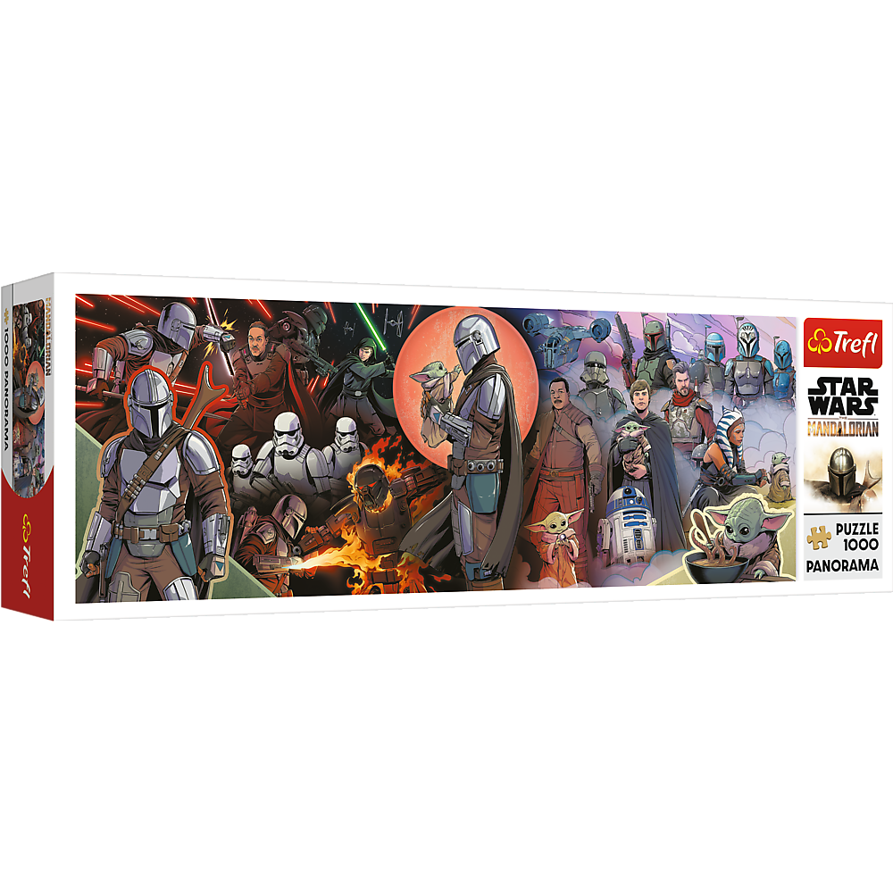 Puzzle 1000 elementów panorama przygody mandaloriana
