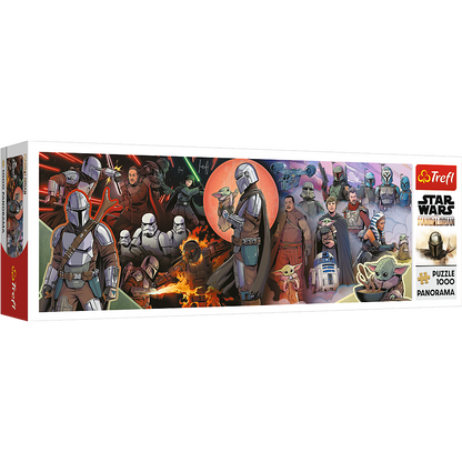 Puzzle 1000 elementów panorama przygody mandaloriana