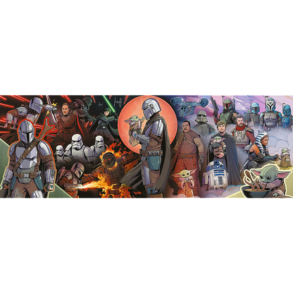 Puzzle 1000 elementów panorama przygody mandaloriana