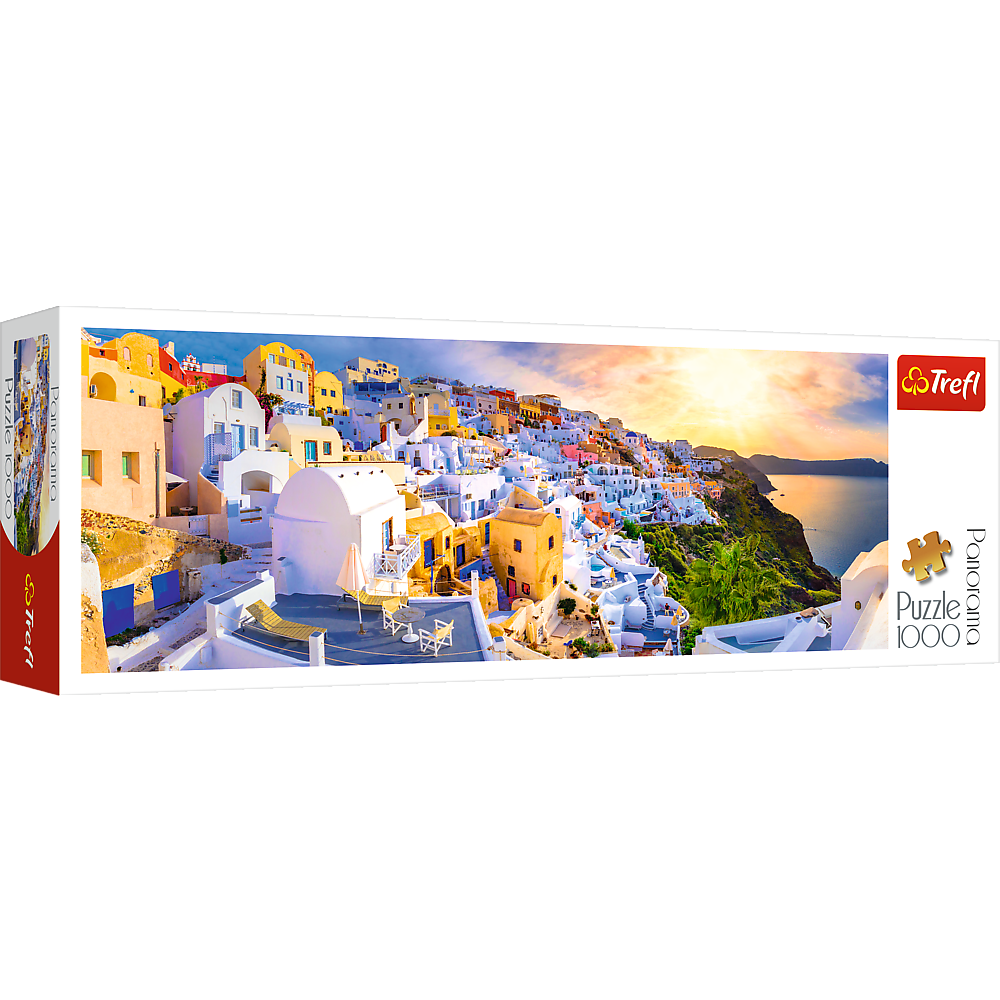 PUZZLE 1000 Panorama Zachód słońca n/Santori 29054