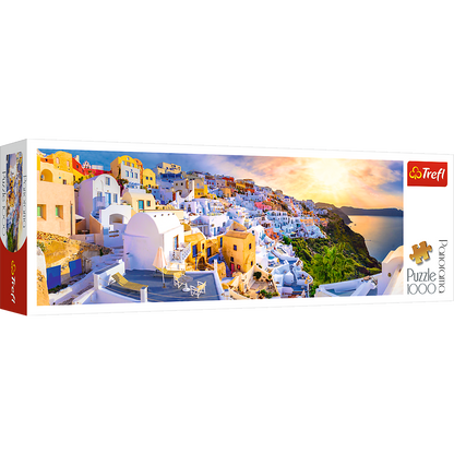 PUZZLE 1000 Panorama Zachód słońca n/Santori 29054