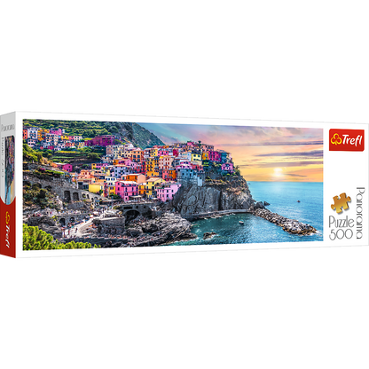 PUZZLE 500 Panorama Vernazza o zach.słońca 29516