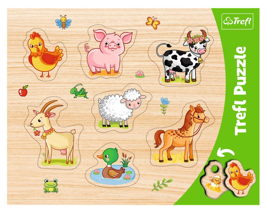 PUZZLE Ramkowe układ.kształt.ZWIERZĘTA N/WSI 31305