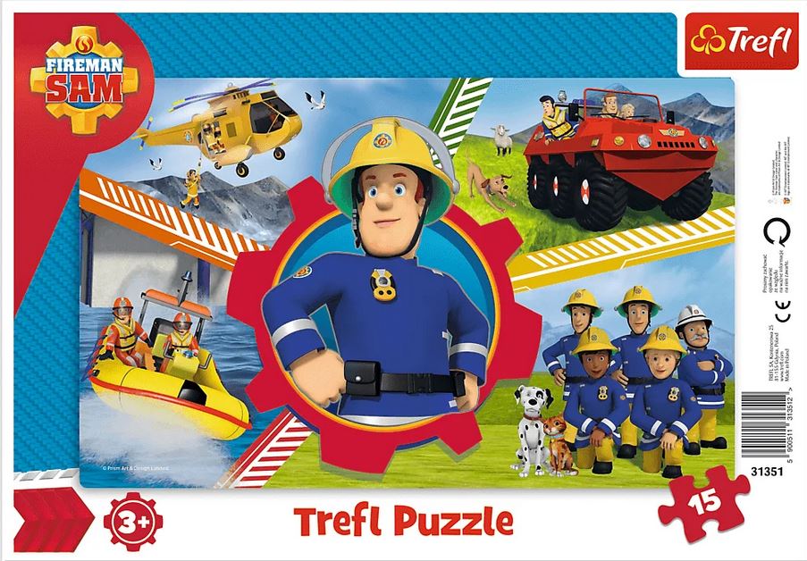 Puzzle ramkowe 15 Dzień Strażaka Sama