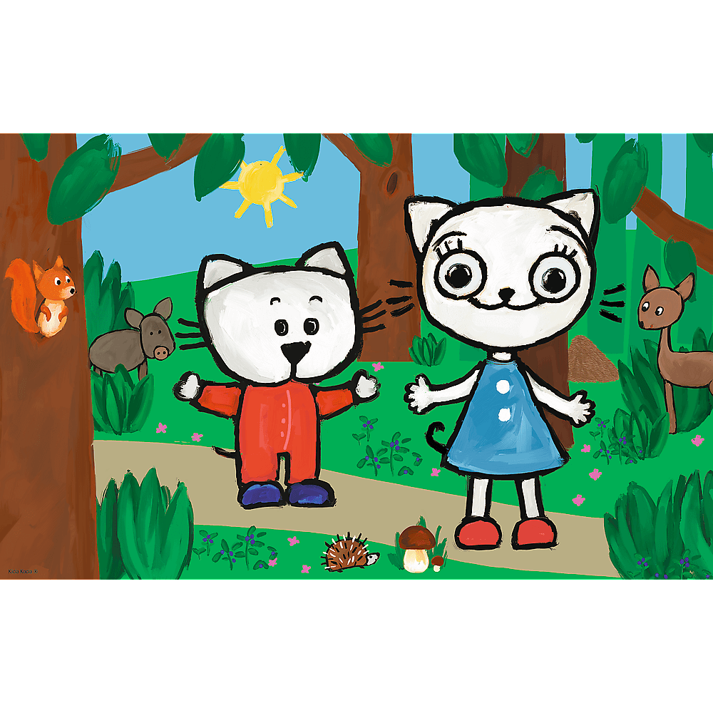 PUZZLE Ramkowe 15 Kicia Kocia w lesie 31387