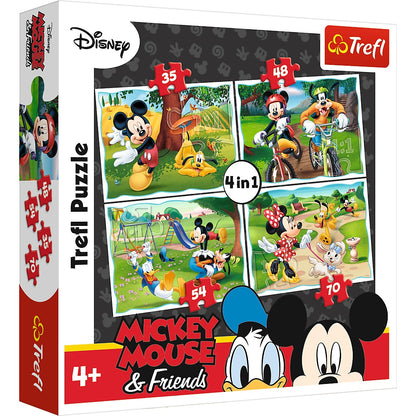 PUZZLE 4w1 Zabawy w parku/Disney Stand.34261