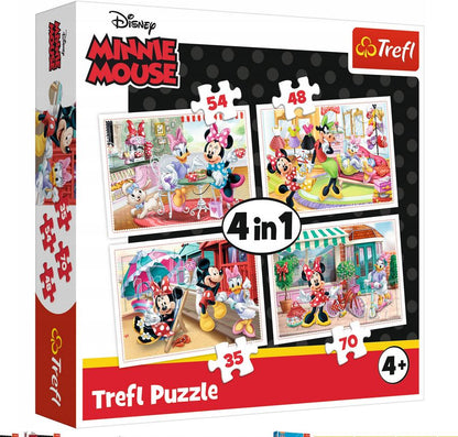PUZZLE 4w1 Minnie z przyjaciółmi /Disney 34315