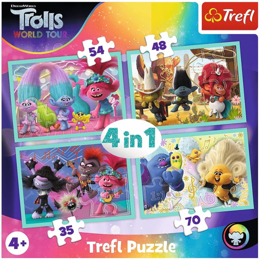 PUZZLE 4w1 trasa koncertowa Troli 34336