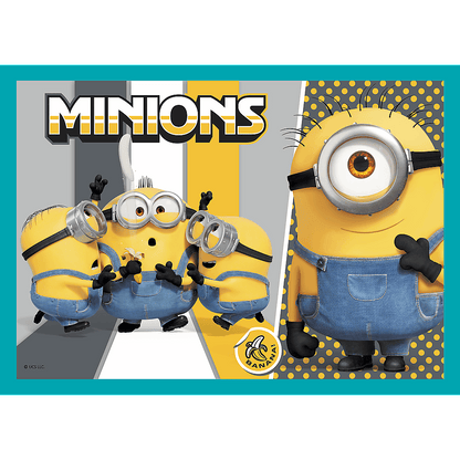 PUZZLE 4w1 Wesoły świat Minionków 34339