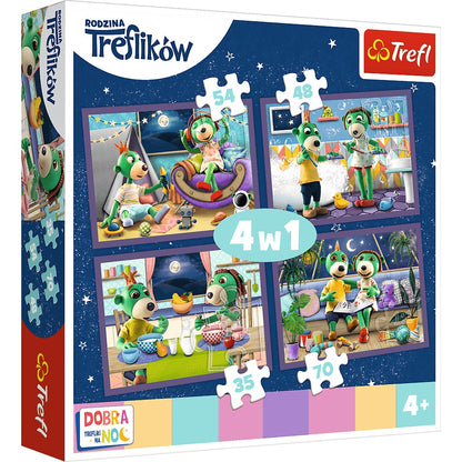 PUZZLE 4w1 Wieczorne rytuałyTreflików 34370