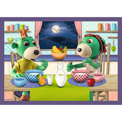 PUZZLE 4w1 Wieczorne rytuałyTreflików 34370