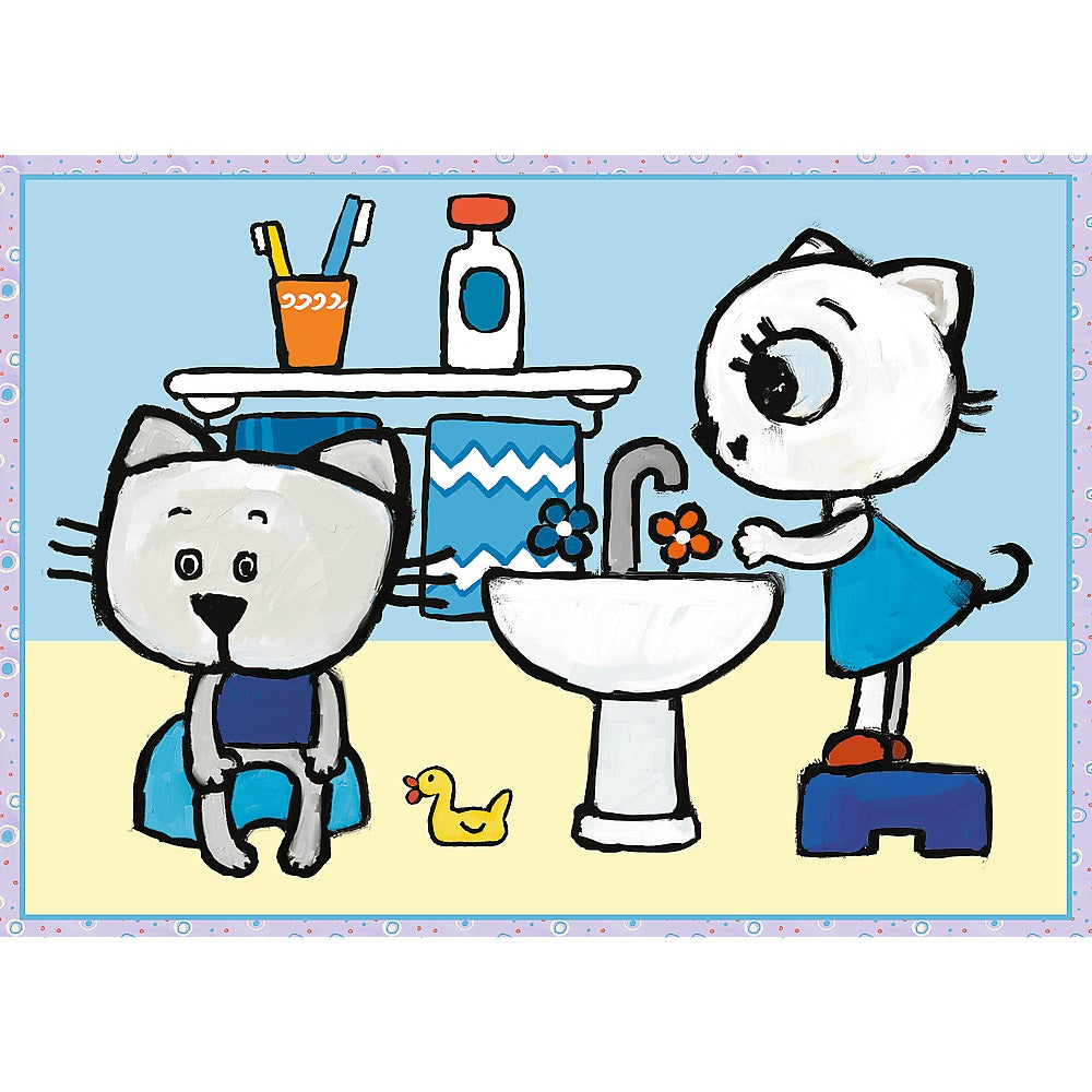 PUZZLE 4w1 Dzień Kici Koci 12/15/20/24 34372