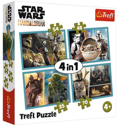 PUZZLE 4w1 Mandalorian i jego świat 34377