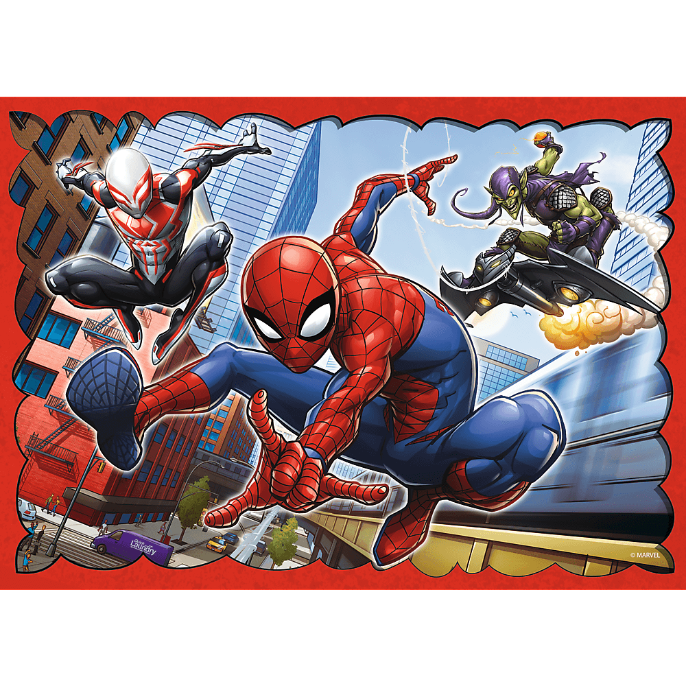 Puzzle 4w1 bohaterski spiderman