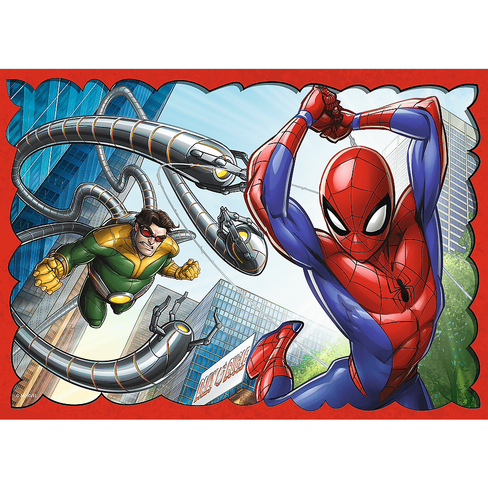 Puzzle 4w1 bohaterski spiderman