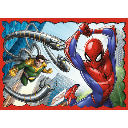 Puzzle 4w1 bohaterski spiderman