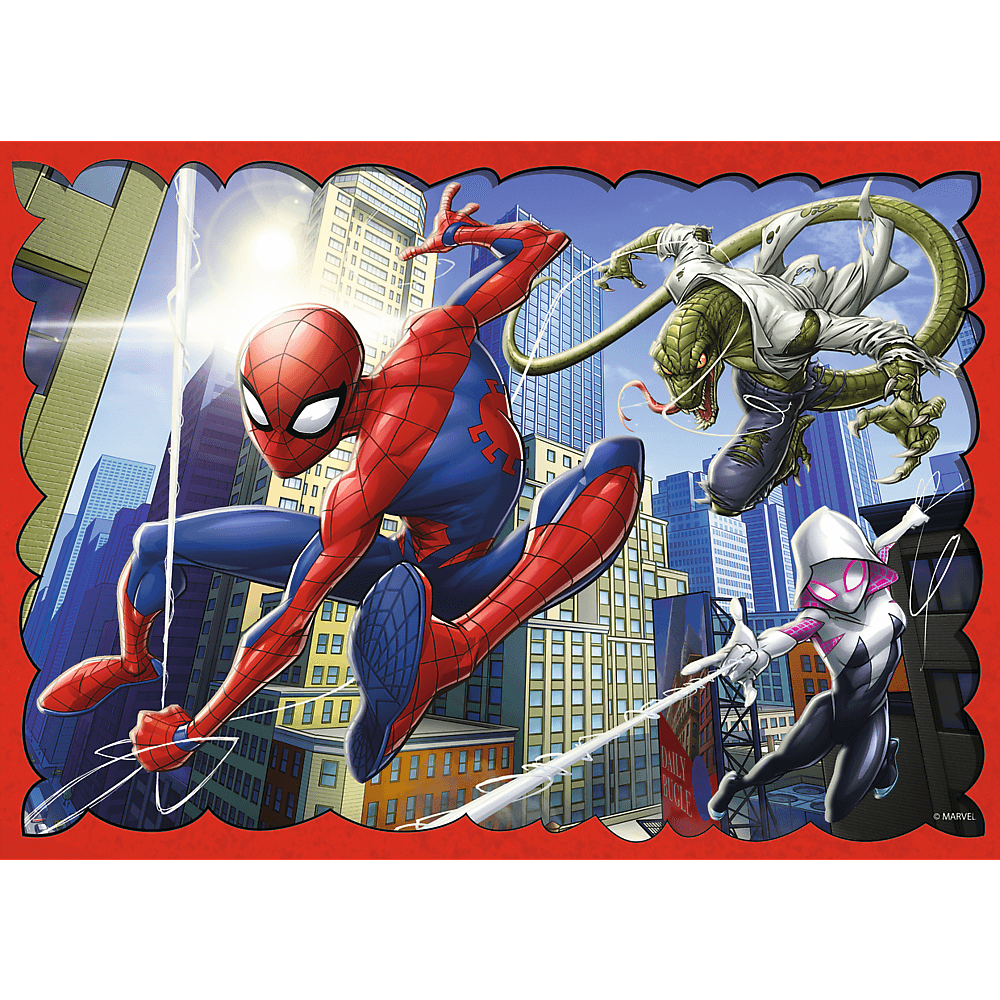 Puzzle 4w1 bohaterski spiderman