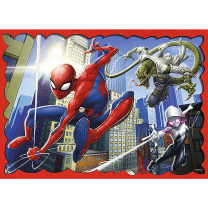 Puzzle 4w1 bohaterski spiderman