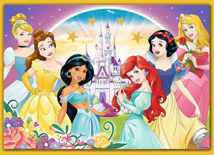PUZZLE 4w1 Szczęśliwy dzień /Disney Princess 34385