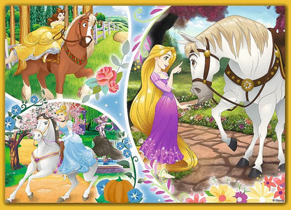 PUZZLE 4w1 Szczęśliwy dzień /Disney Princess 34385