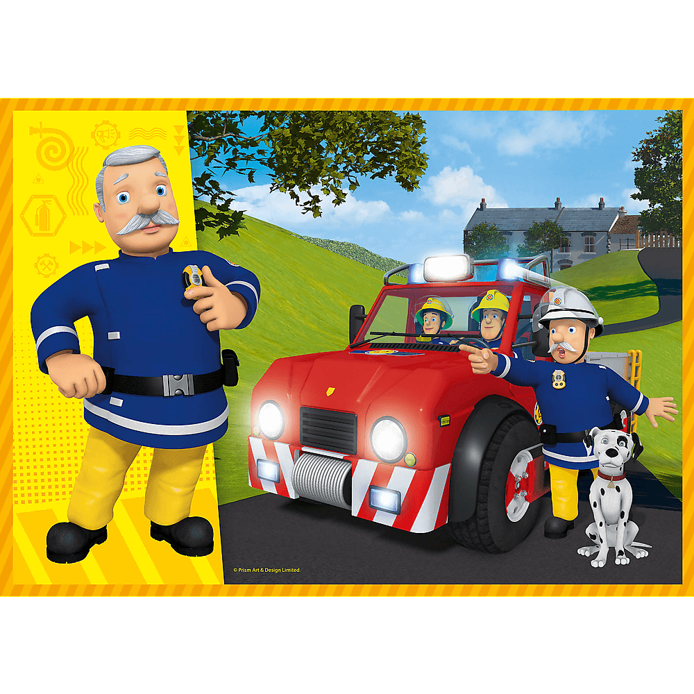 PUZZLE 4w1 Odważny Strażak Sam 34387