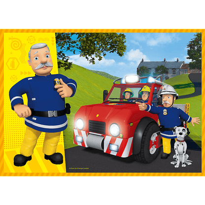 PUZZLE 4w1 Odważny Strażak Sam 34387