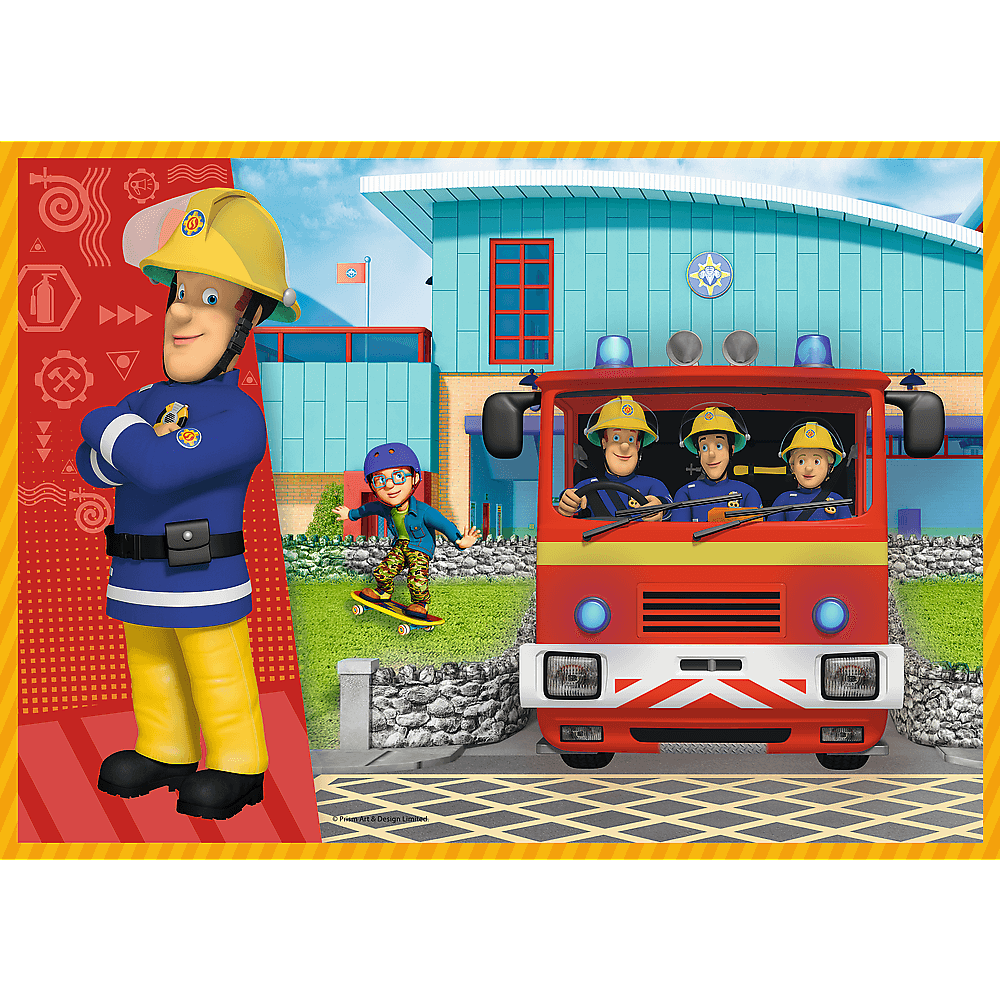 PUZZLE 4w1 Odważny Strażak Sam 34387