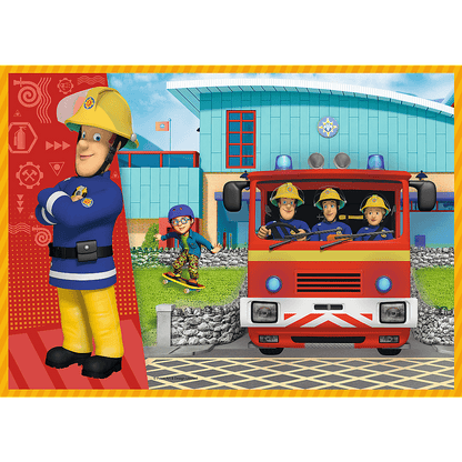 PUZZLE 4w1 Odważny Strażak Sam 34387
