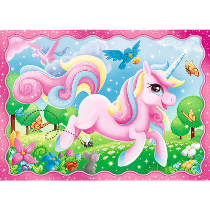 PUZZLE 4w1 Jednorożce i magia 34389
