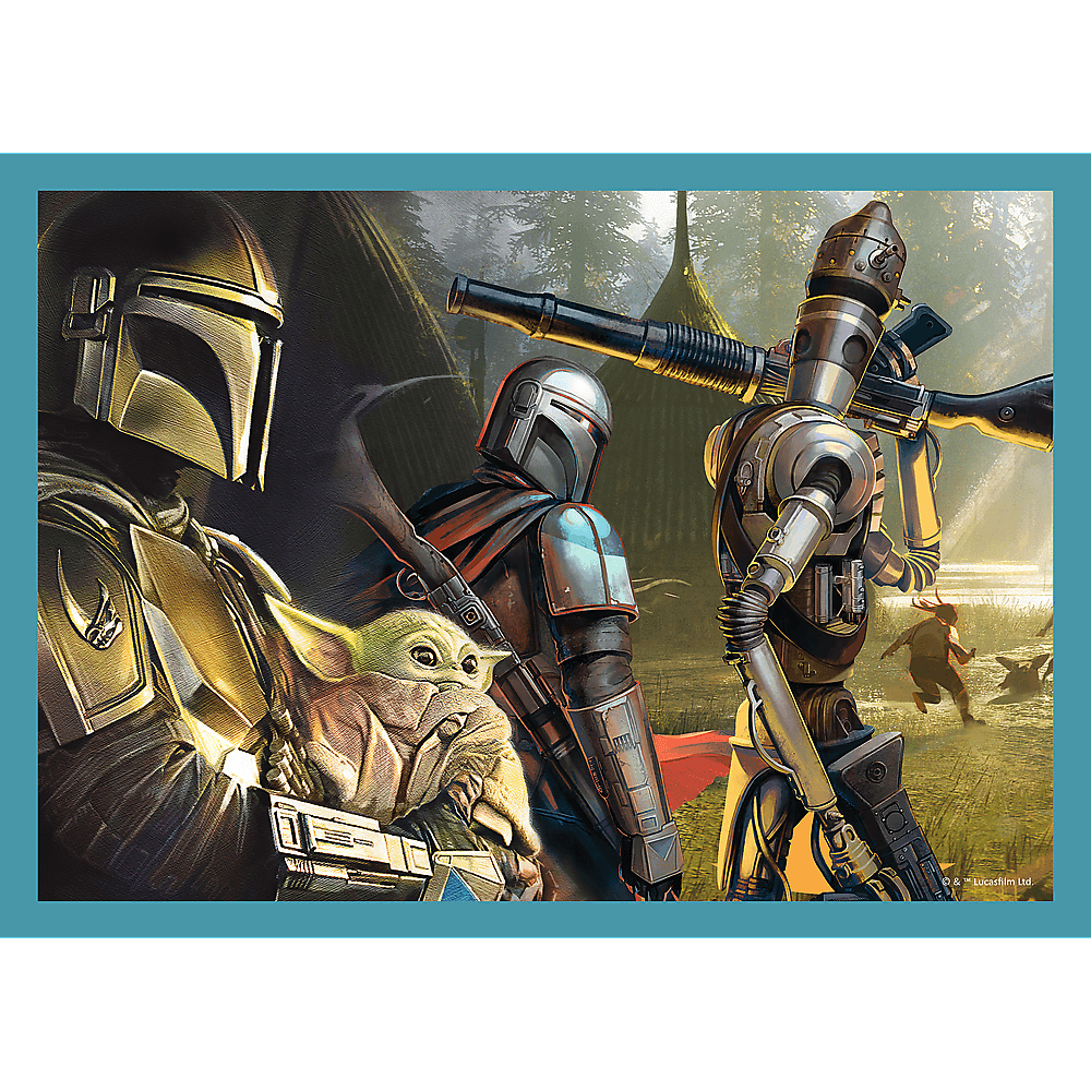 PUZZLE 4w1 Mandalorian Star Wars 34397