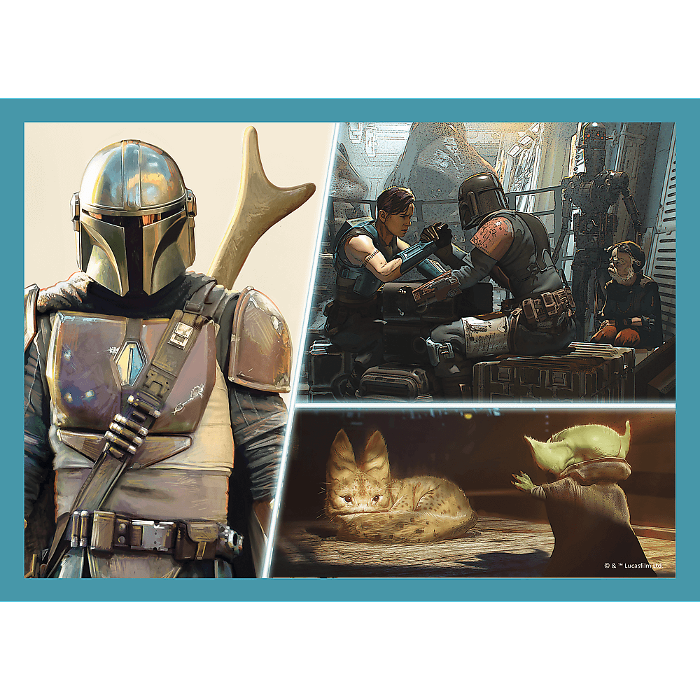 PUZZLE 4w1 Mandalorian Star Wars 34397