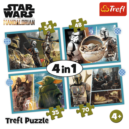 PUZZLE 4w1 Mandalorian Star Wars 34397