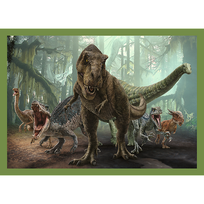 Puzzle 4w1 groźne dinozaury jurassic world