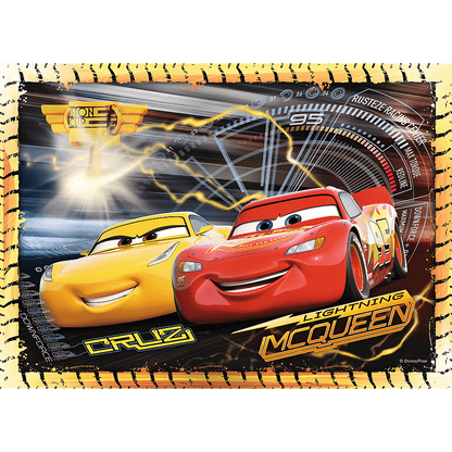 PUZZLE 4w1 Do startu,gotowi,start!Cars 34608