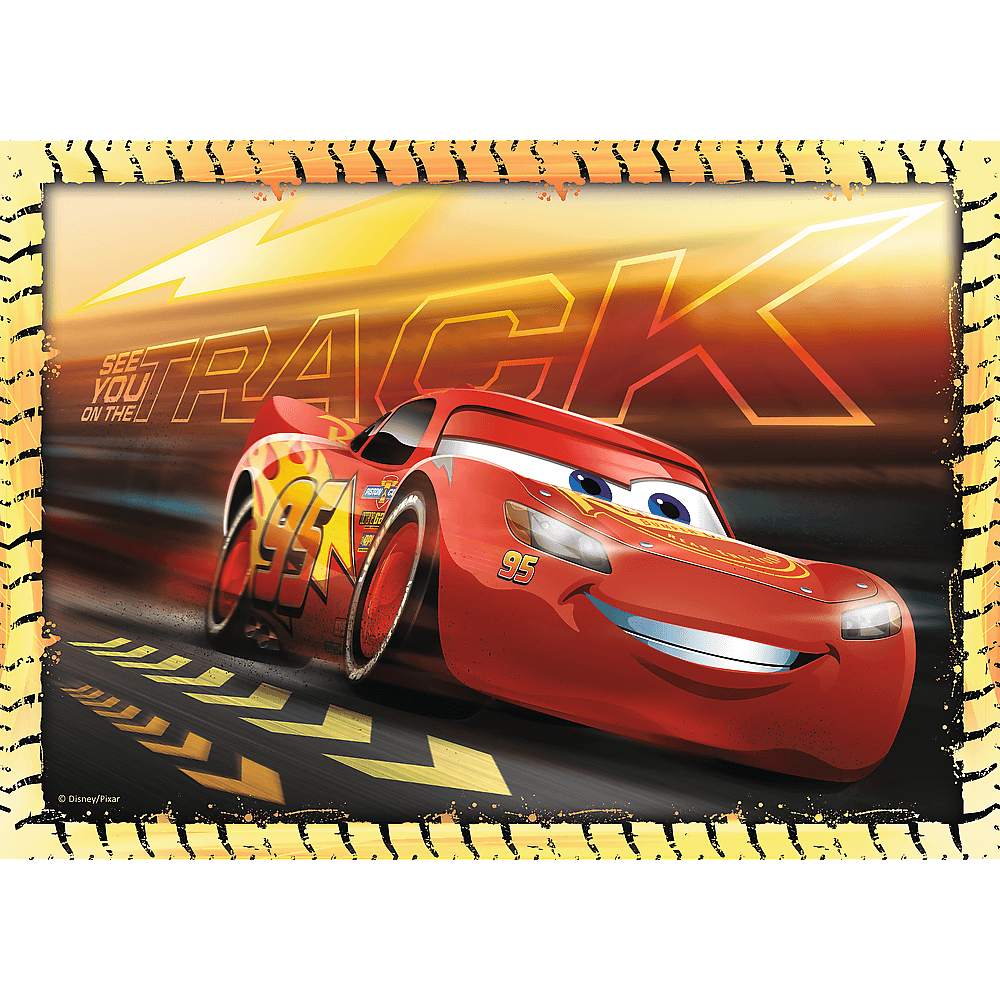 PUZZLE 4w1 Do startu,gotowi,start!Cars 34608