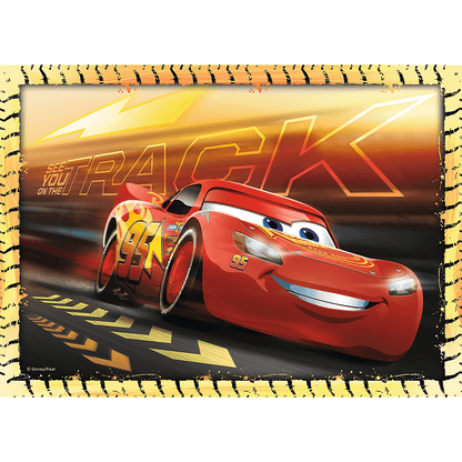 PUZZLE 4w1 Do startu,gotowi,start!Cars 34608