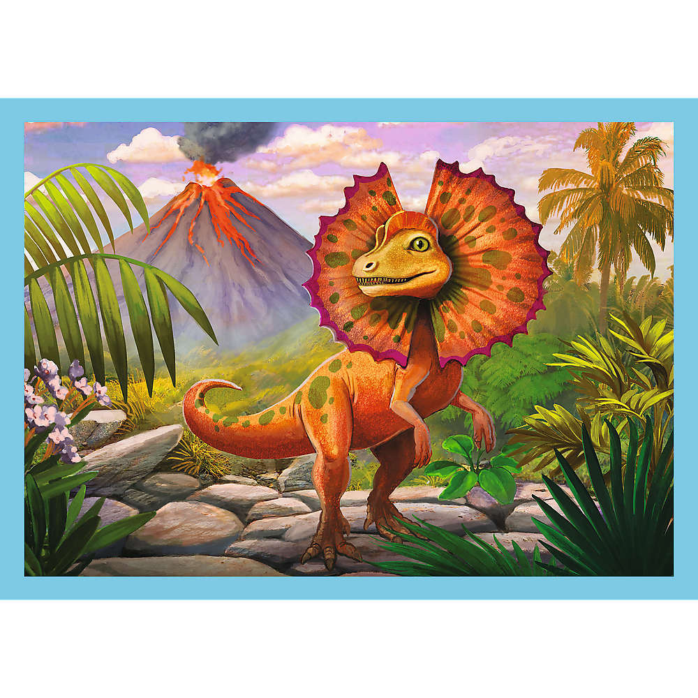 Puzzle 4w1 Wyjątkowe dinozaury