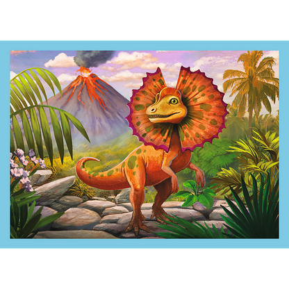 Puzzle 4w1 Wyjątkowe dinozaury