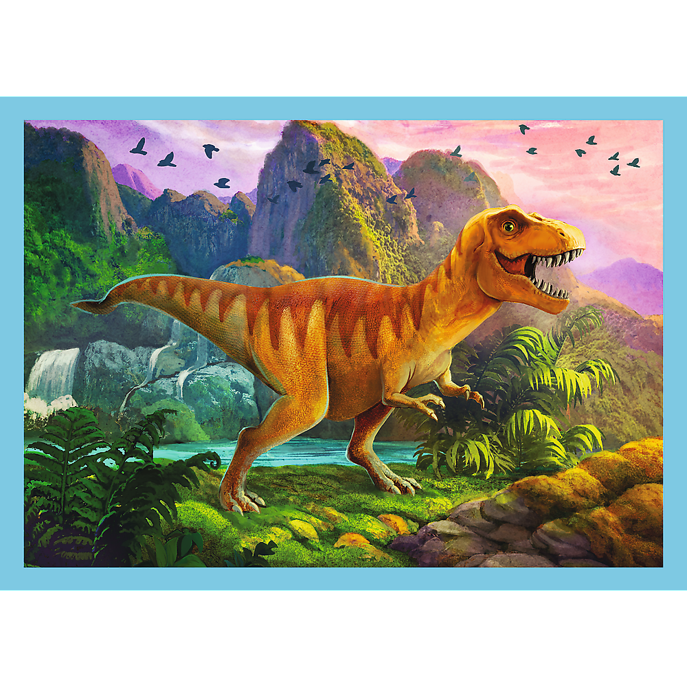 Puzzle 4w1 Wyjątkowe dinozaury