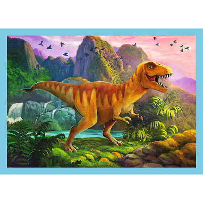 Puzzle 4w1 Wyjątkowe dinozaury